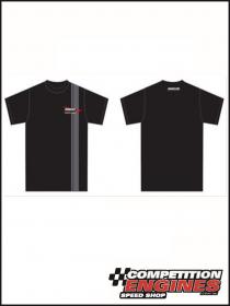 MOROSO MOR-99546 Moroso Retro Logo Stipe T-Shirt, Black ( Medium Size)